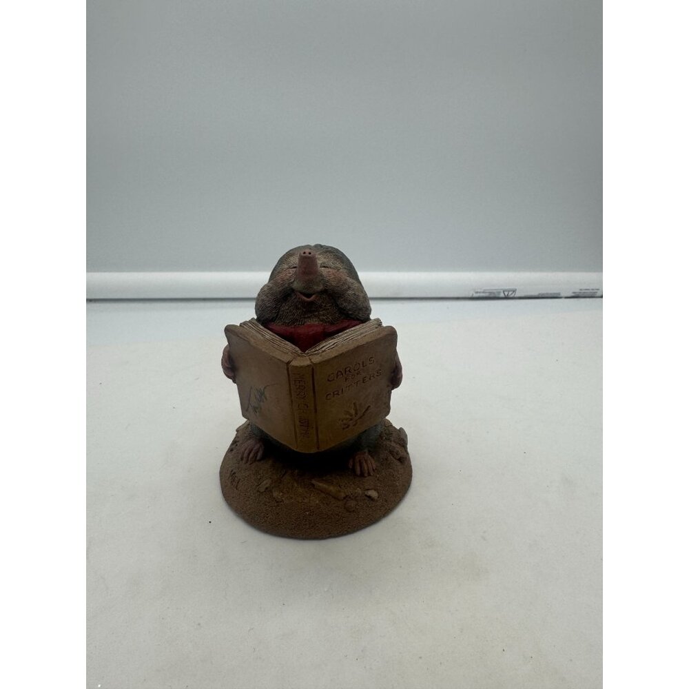 Vintage Tom Clark Mel the Weasel Christmas Caroler Series Figurine Artist Signed
